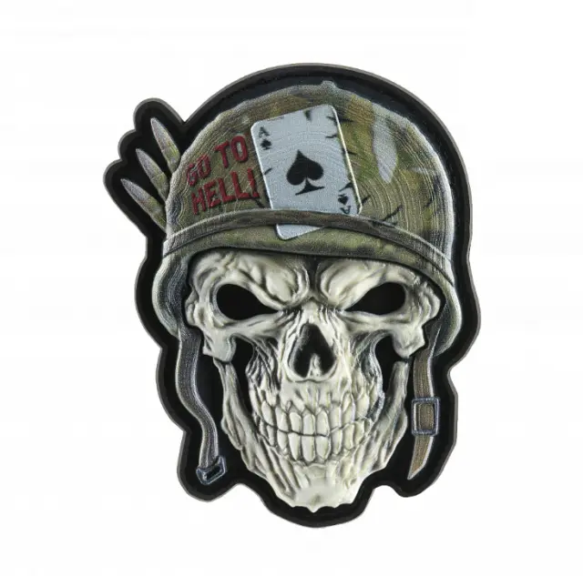 M-Tac Patch Helmet Skull - 06-Χακί-Olive Green