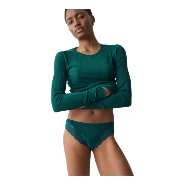 Triumph Γυναικείο Slip Lovely Micro Tai, Χρώμα Teal Green 3
