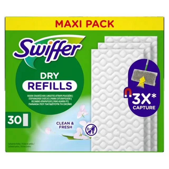Swiffer Dry Ανταλλακτικά Πανάκια Fresh 30 Tεμαχίων