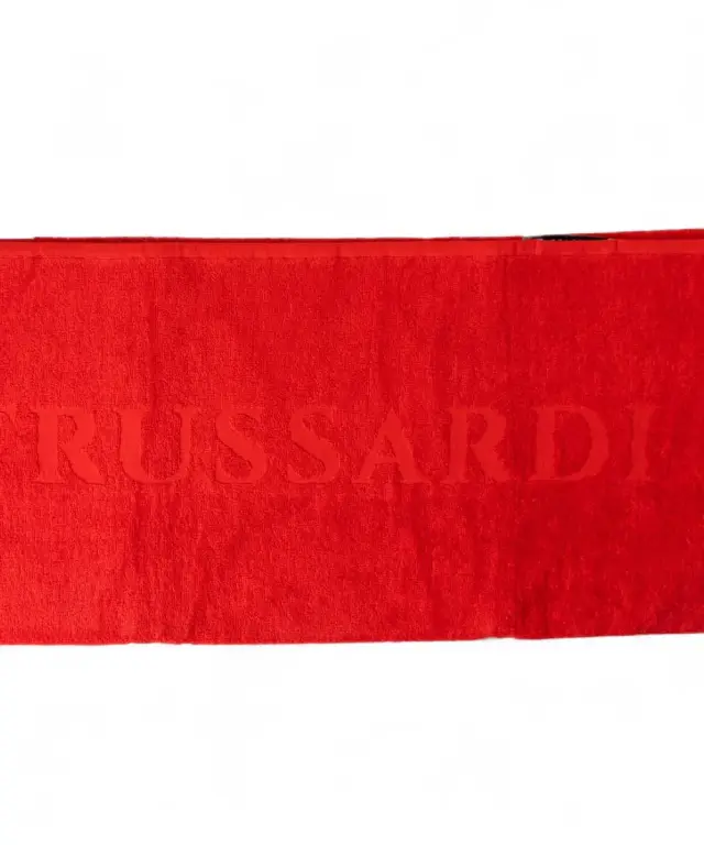 Trussardi Jeans - Πετσέτα Θαλάσσης Βαμβακερή σε Κόκκινο Χρώμα (88x170εκ.) TRU2MTW01-11RED 3