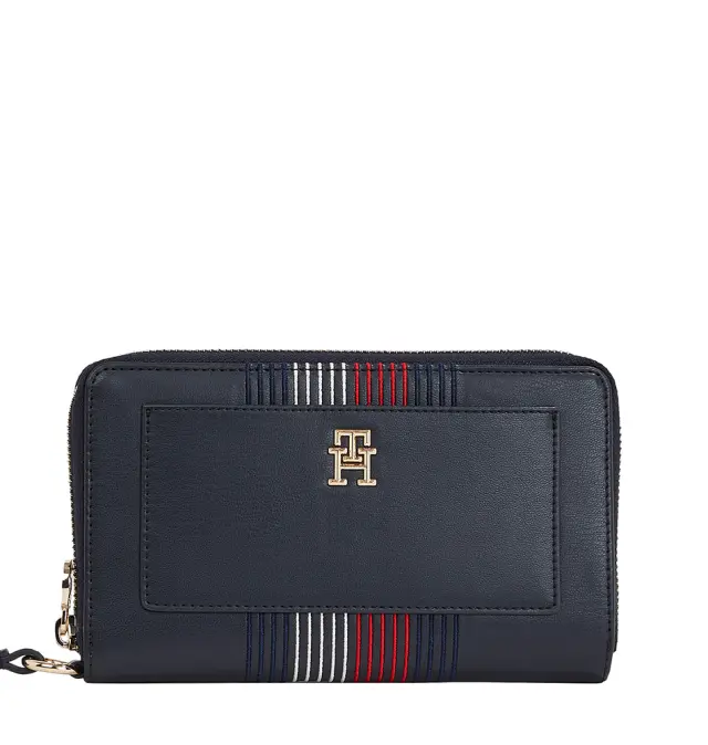 Tommy Hilfiger - Γυναικείο Πορτοφόλι TH Distinct Corp Travel Wallet AW0AW16324-DW6 Μπλε Σκούρο