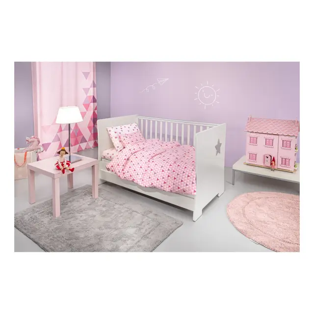 Σετ Σεντόνια Κούνιας 3 Τεμαχίων Guy Laroche Two2Twenty Fuchsia 115x170