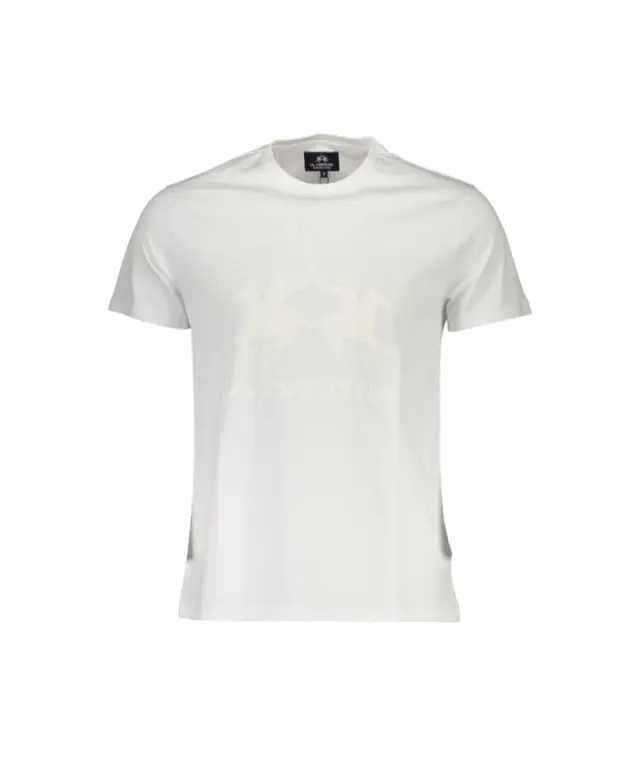 La Martina - Ανδρικό T-Shirt Slim Fit XMR005-JS206-00001 Λευκό