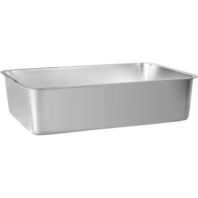 Ανοξείδωτη Λεκάνη Κατοικιδίων - 50 x 35 x 15cm / 25lt 2