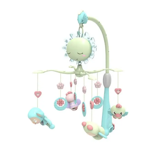 Μουσικό Περιστρεφόμενο Κρεβατιού Bebe Stars Nature Green 852-174