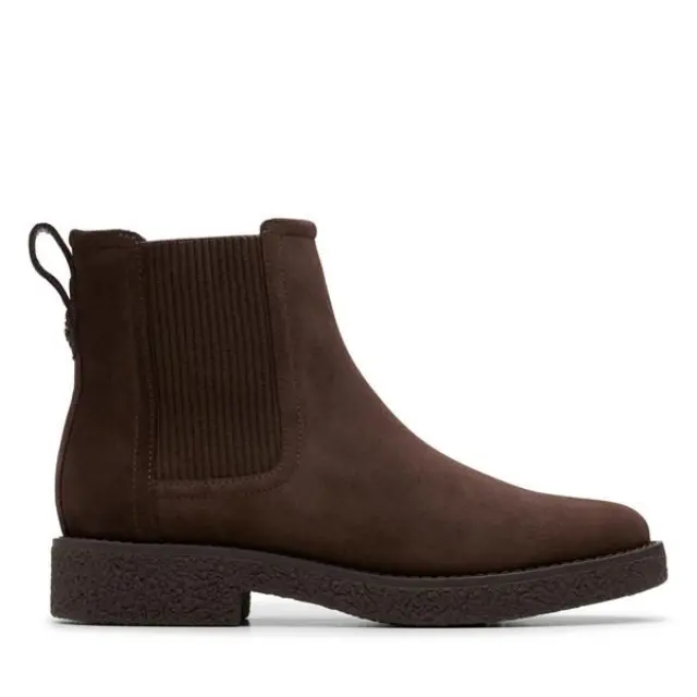 Clarks Nella Top Dark Brown Dark Brown Suede - 41
