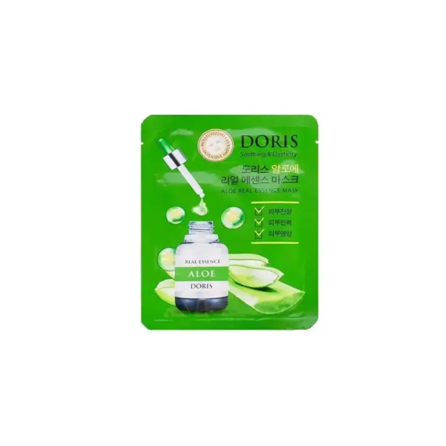 Doris Aloe Real Essence Mask Ενυδατική Μάσκα Προσώπου, 1τμχ