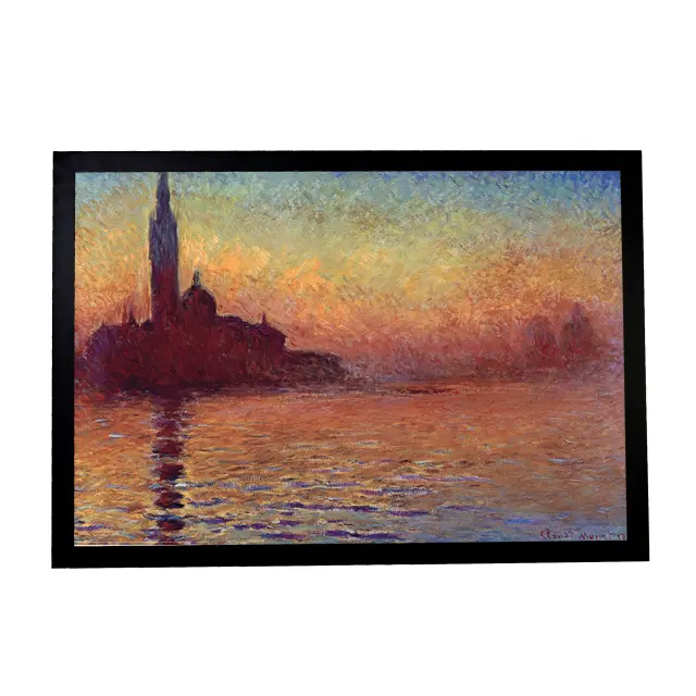 Αφίσα Claude Monet (San Giorgio Maggiore At Dusk) 61x91,5εκ Κορνίζα Ξύλινη Σε 10 Χρώματα Με Ακρυλικό Τζάμι Άθραυστο (K1041+PP34876)#23