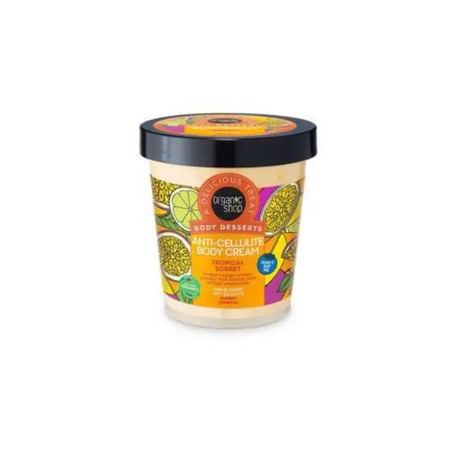 Organic Shop by Natura Siberica Body Desserts Anti-Cellulite Body Cream Κρέμα Σώματος κατά της Κυτταρίτιδας Σορμπέ Φρούτων, 450ml