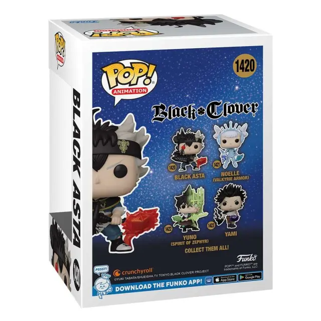 Black Clover POP! Animation Vinyl Figure Black Asta 9 cm 3