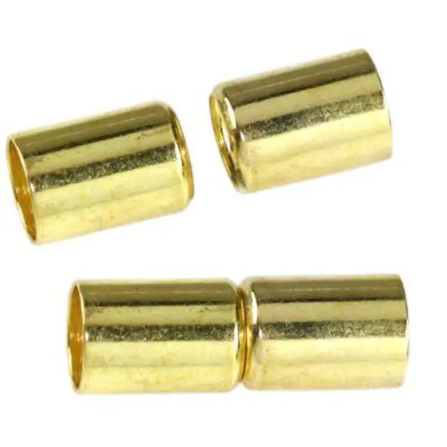 Μαγνητικό Κούμπωμα 20x7mm εσ.6mm - Gold Color - 4τεμ