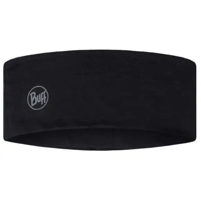 Buff Solid Black Lightweight Merino Αθλητική Κορδέλα - One size