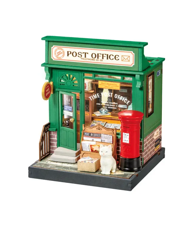 Robotime DIY Miniature House Century Post Office DS037