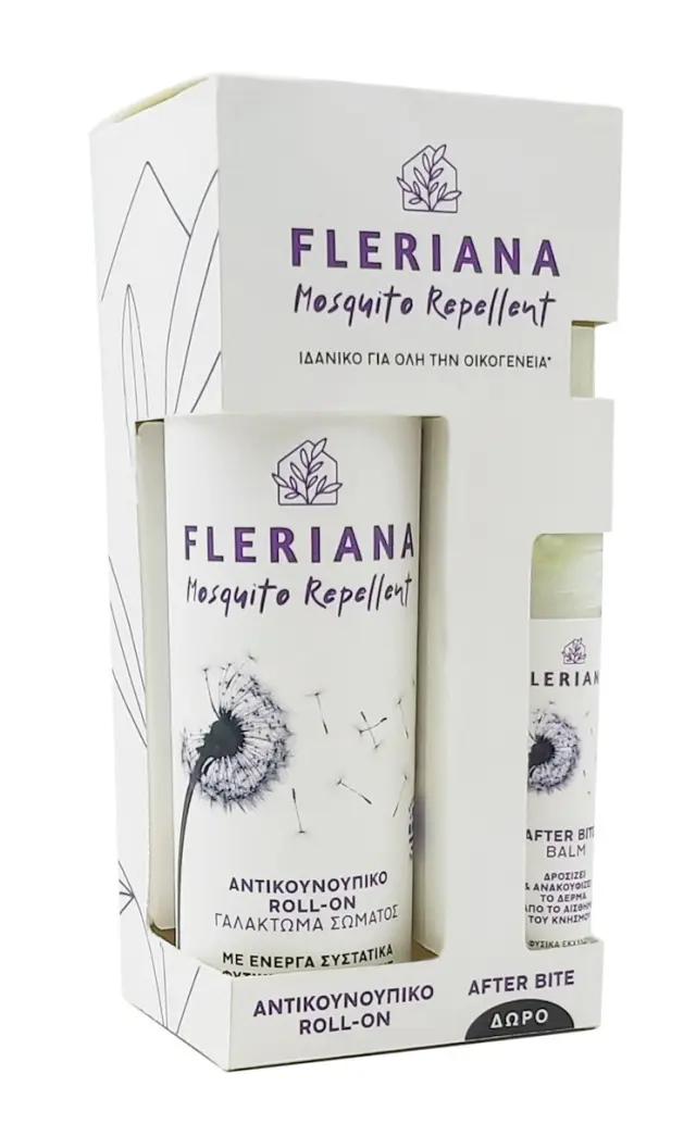 Power Health Fleriana Promo Mosquito Repellent Roll-On Αντικουνουπικό Γαλάκτωμα 100ml + Δώρο After Bite Balm Spray 7ml 2