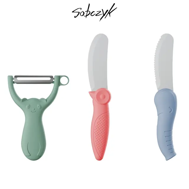 Sobczyk junior - Childrens knife and peeler set - 3 pcs - Toys