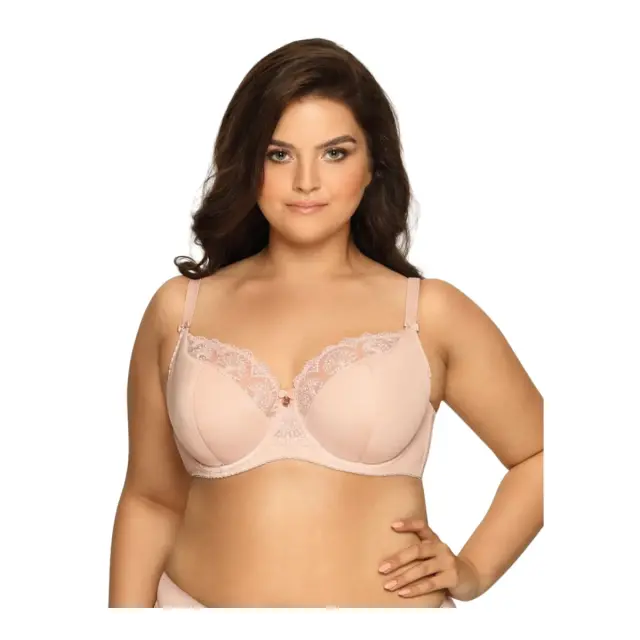 Ava Γυναικείο Σουτιέν Μεγάλα Μεγέθη Semi Soft, Χρώμα Μπεζ