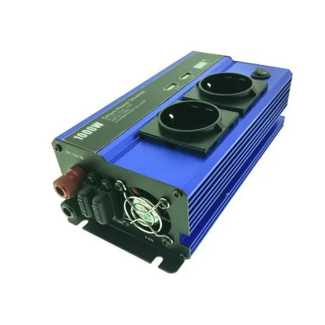 ANDOWL QY-7011 Μετατροπέας Ισχύος Αυτοκινήτου 1000W 12V 220V με 2xUSB - Smart power inverter 075741 2
