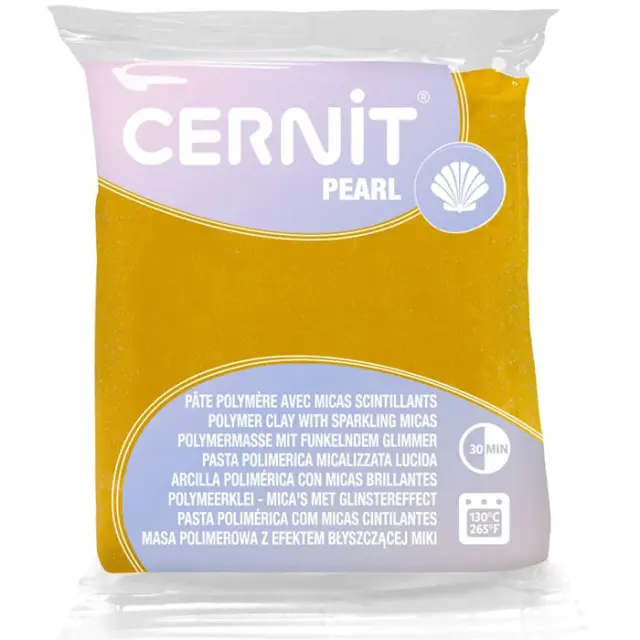 Πολυμερικός Πηλός Cernit Pearl No700 - Yellow - 56gr