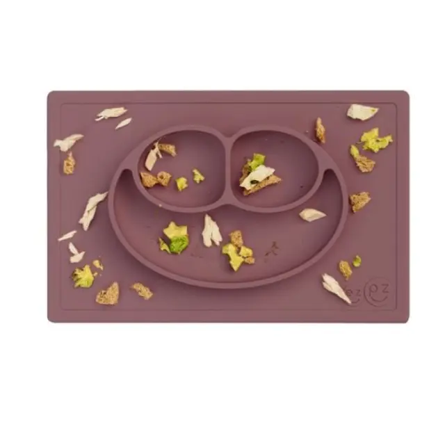 Ezpz: Εκπαιδευτικό πιάτο 24+ μηνών Happy Mat - Mauve 3
