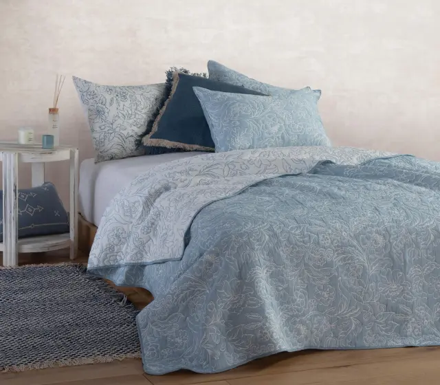 ΚΟΥΒΕΡΛΙ ΥΠΕΡΔΙΠΛΟ MOANNA BLUE 230X240 PETROL NEF NEF