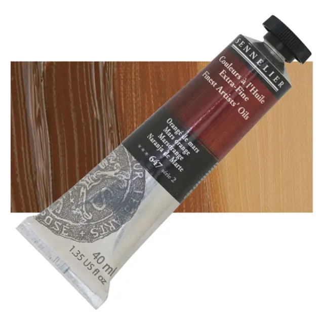 Sennelier Λάδι Finest Artists Oil 647 Mars Orange - 40ml