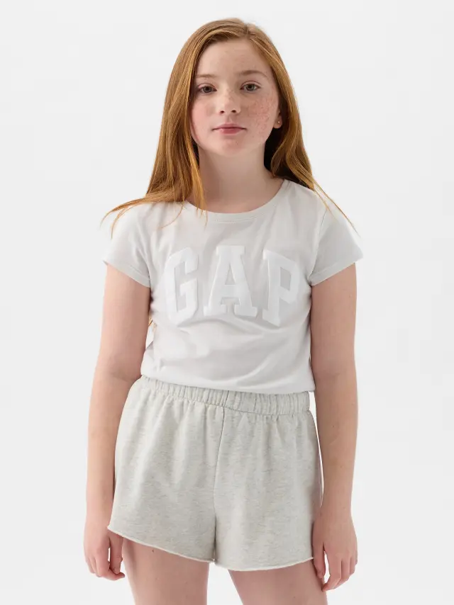 Μπεζ Παιδική Gap Logo Μπλούζα carls stone - XS