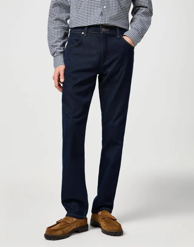 Wrangler Ανδρικό GREENSBORO 803 MOONLIGHT RINSE Τζιν Παντελόνι – Dark Blue - 32W 34L