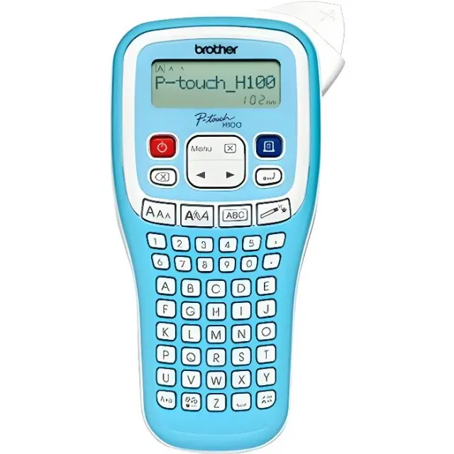 Brother - P-Touch PT-H100LB Portable Labelling Machine Blue - Office and School Supplies