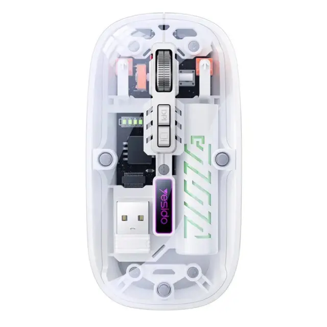 Yesido® KB29 Ασύρματο Ποντίκι USB-C/BT 2.4G Connection- White 3