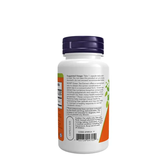 Now Foods Green Tea Extract 400 mg 100 Veg Capsules 3