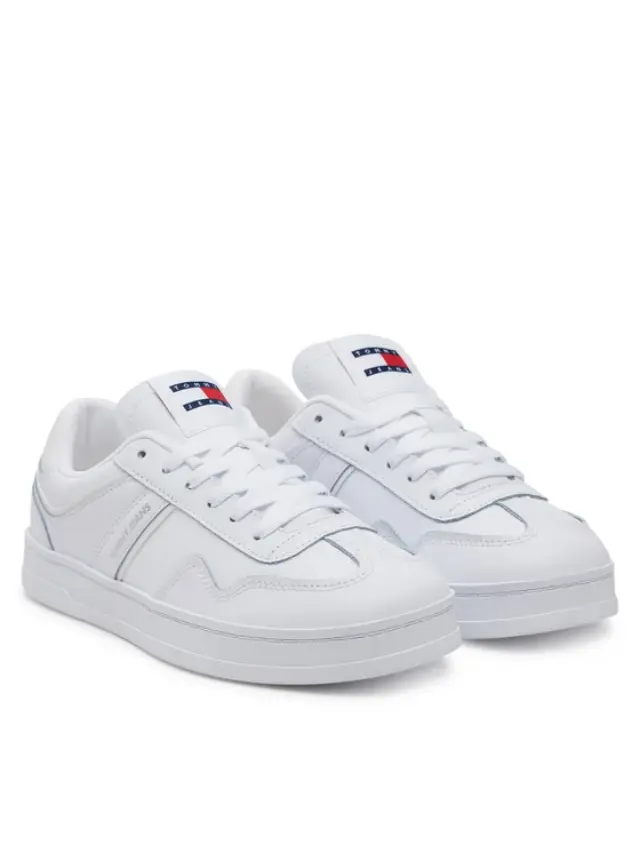 Tommy Hilfiger - Γυναικεία Δερμάτινα Sneakers The Greenwich EN0EN02794-YBS Λευκό 2