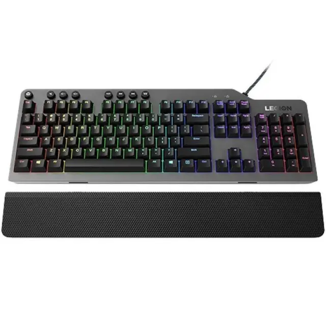 Lenovo Legion K500 keyboard Gaming USB QWERTY US English Black, Grey