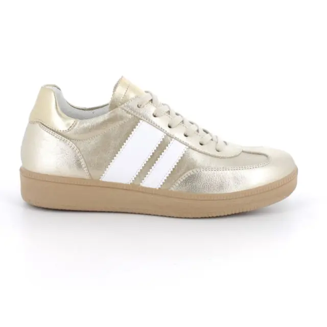 Imac Sneakers Γυναικείο δέρμα Χρυσό IMA/106780 PLATINO