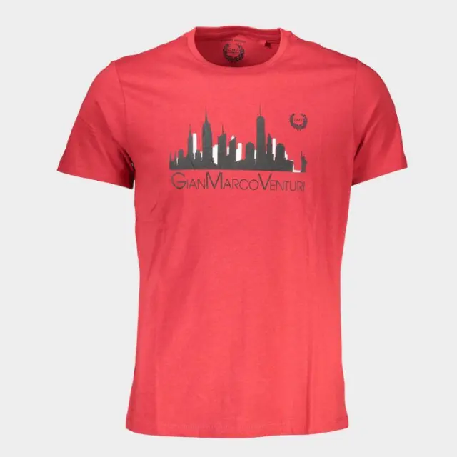 T-Shirt Gian Marco Venturi AU00782 Κόκκινο - 2XL