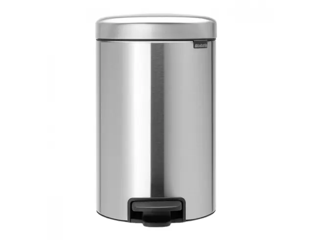 Καλάθι απορριμμάτων New Icon Brabantia με χωρητικότητα 12L και διαστάσεις 33.8x25.1x44.1cm - Matt Steel080.1136/04