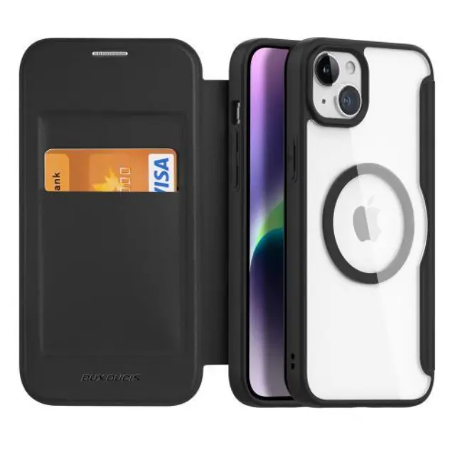 Θήκη Flip Dux Ducis Apple iPhone 15 Wallet Skin X Pro Μαύρο N63037