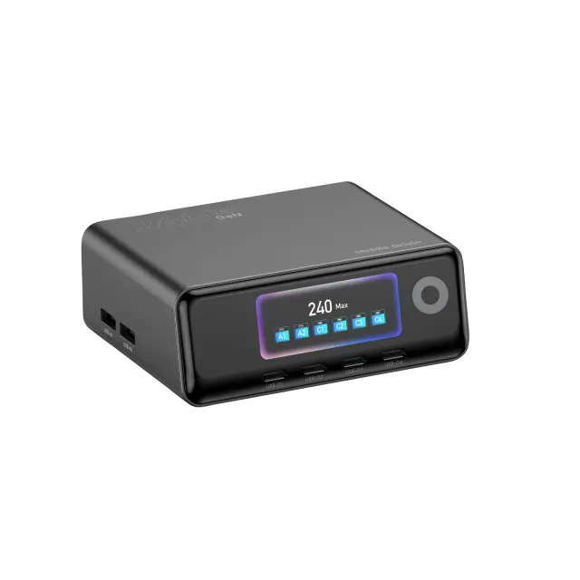 Mobile Origin 240W GaN Display Charger Hub PW39 - 4x USB-C + 2x USB-A 2