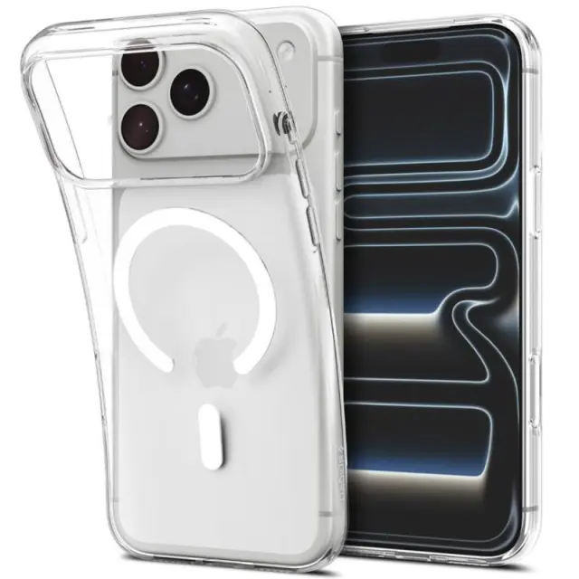 Θήκη TPU Spigen Apple iPhone 18 Pro Max/ 17 Pro Max MagSafe Liquid Crystal Διάφανο-Λευκό N71865