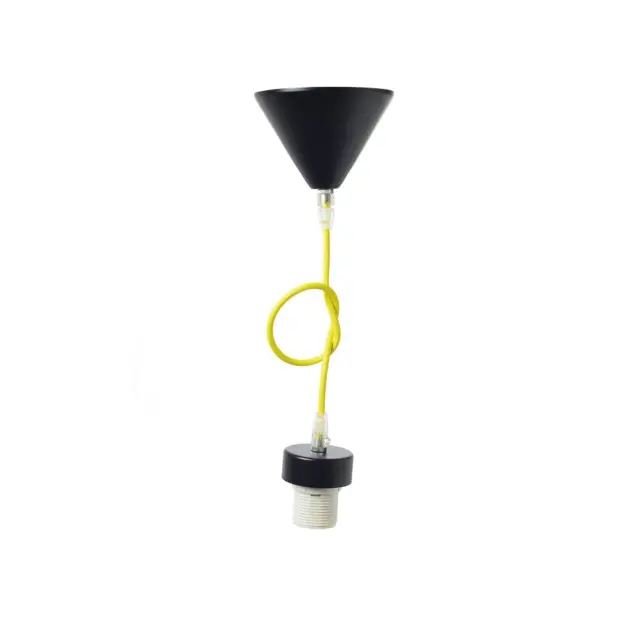 AcaLight Offer NETTO ΦΩΤΙΣΤΙΚΟ ΚΡΕΜΑΣΤΟ ΜΑΥΡΟ ΜΕΤΑΛΛΙΚΟ ΣΥΜΒΑΤΙΚΟ 1ΧΕ27 IP20 1000mm