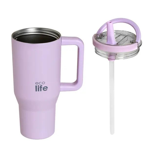 Ecolife Light Lilac 900ml (2Handles Lid) 3