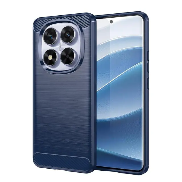 Techsuit® Carbon Θήκη για Xiaomi Redmi Note 14 Pro 5G/ Poco X7- Blue