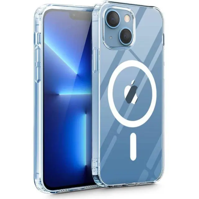 Tech Protect® Magmat Back Cover Σιλικόνης Με MagSafe Για iPhone 13/14- Διάφανο