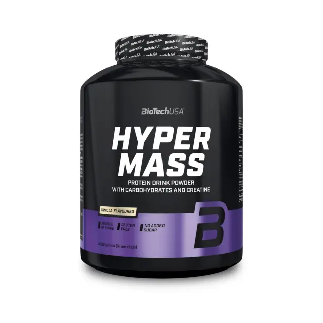 Biotech USA Hyper Mass με Κρεατίνη Χωρίς Γλουτένη με Γεύση Βανίλια 4kg