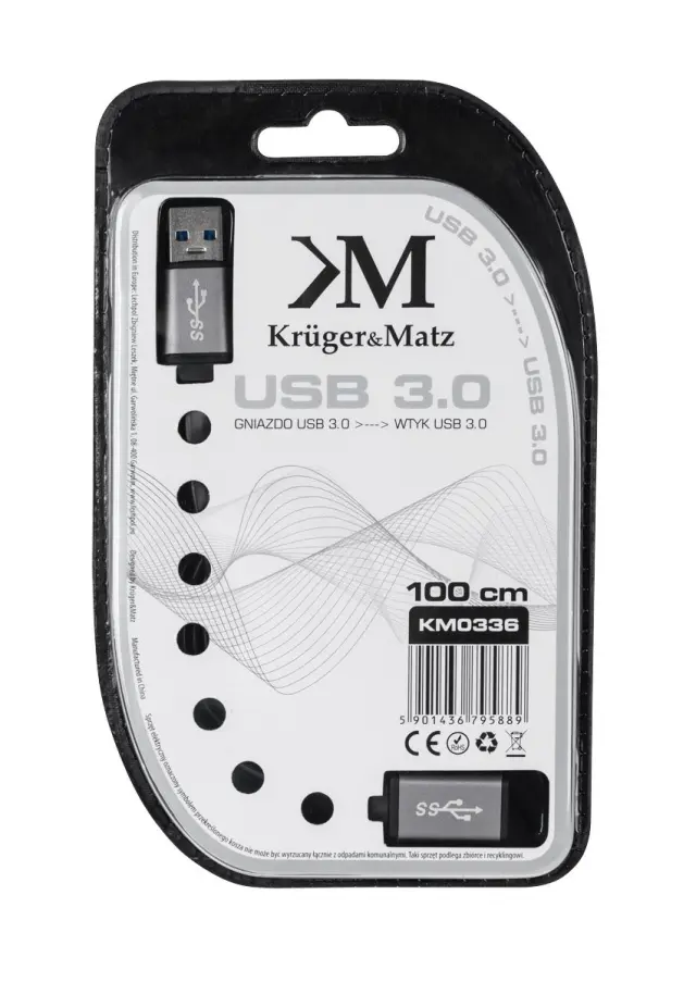 Προέκταση USB 3.0 A/A M/F 1m Kruger&Matz