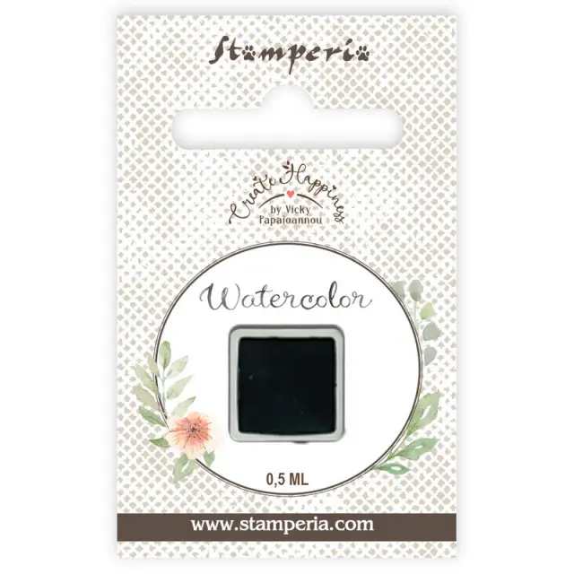 Παστίλια ακουαρέλας 0,5ml Stamperia, Dark Green 2