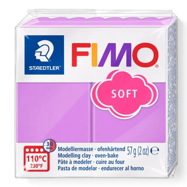 Πολυμερικός Πηλός Staedtler Fimo Soft No62 - Lavender - 57gr
