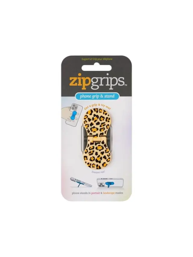 Thinking Gifts Βάση Και Holder ZipGrip Για Κινητό Leopard Skin/ 5060058362050 (THINKINGGIFTS)