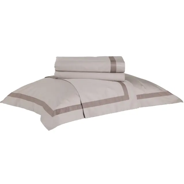 Σετ Σεντόνια 250x270 King Size Executive Das Home 1700 Taupe Χωρίς Λάστιχο100% Βαμβακοσατέν 3