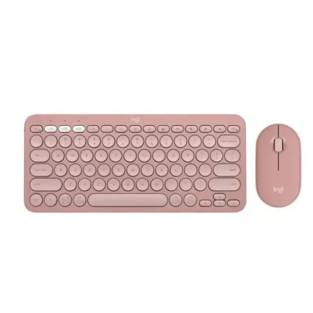Logitech Keyboard & Mouse Set Pebble 2 Combo Pink (920-012241)