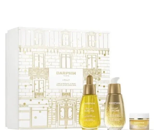 Darphin 'Eclat Promo Sublime 8-Flower Golden Nectar, Έλαιο Ολικής Αντιγήρανσης 30ml & Eclat Sublime Dual Rejuvenating Micro-Serum, Υβριδικός Ορός Λάμψης & Αντιγήρανσης 30ml, & Sublime Aromatic Cleansing Balm, Βάλσαμο για Καθαρισμό & Θρέψη 5ml